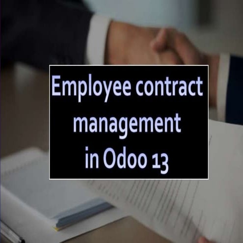 Employee contract management in odoo 13