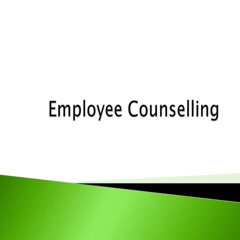 Employee counselling