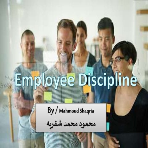 Employee discipline