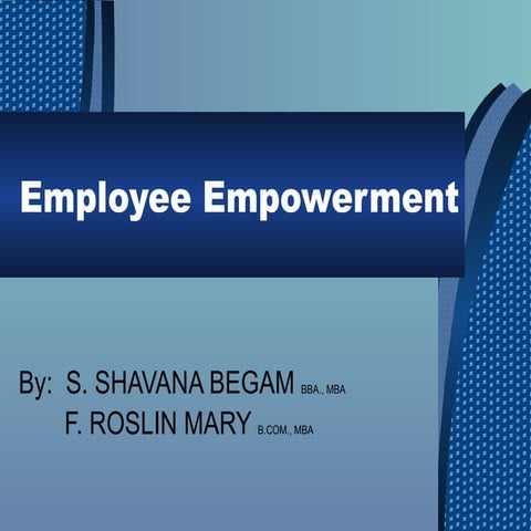 Employee empowerment