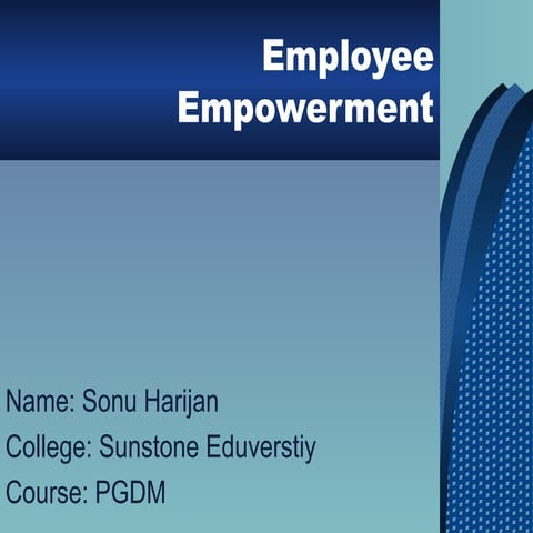 Employee empowerment