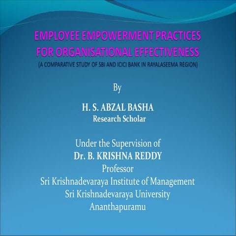 Employee empowerment practices