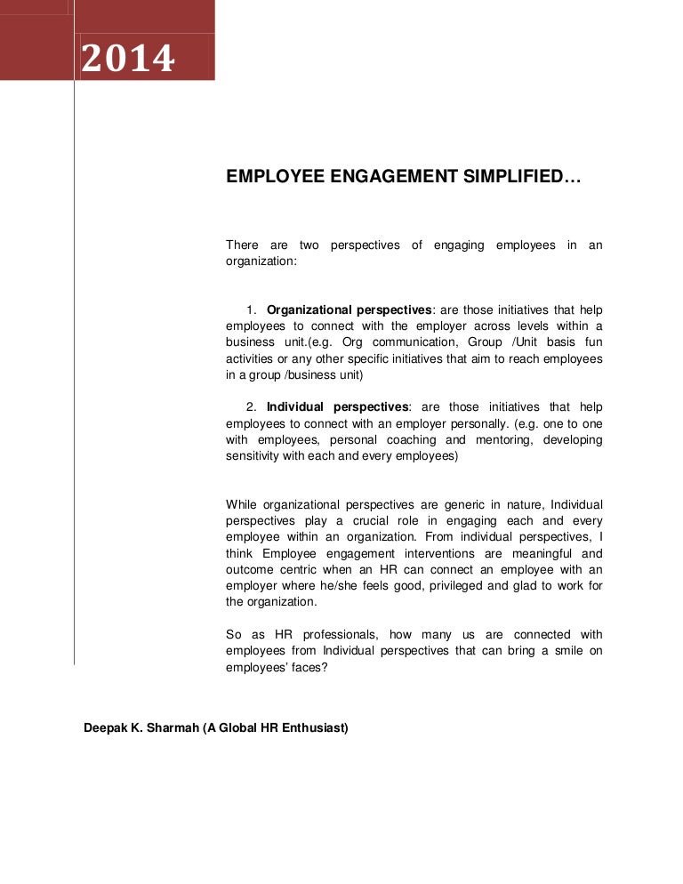 Employee Engagement