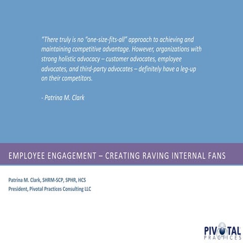 Employee Engagement: Creating Raving Internal Fans