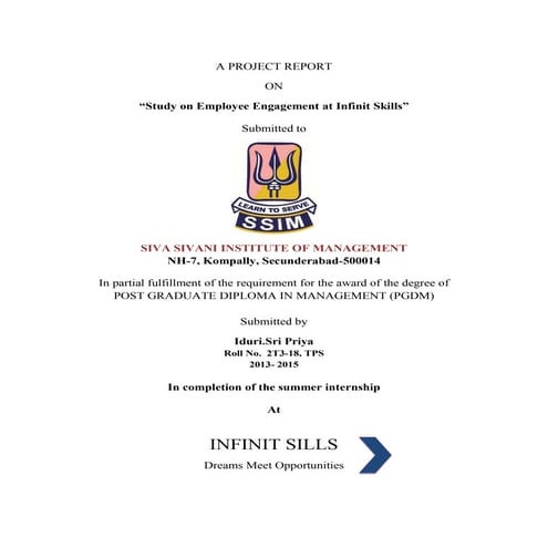 Employee engagement report