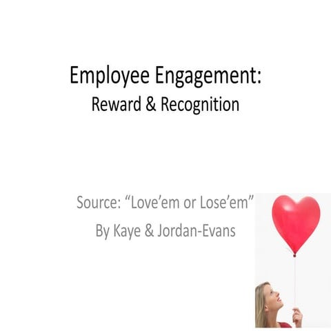 Employee Engagement   Reward And Recognition