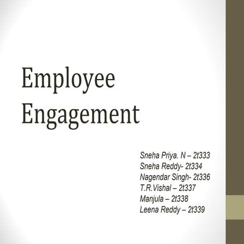 Employee engagement