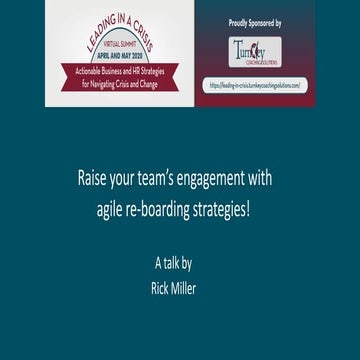 Raise your team's engagement with agile re-boarding strategies!