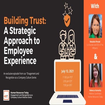 Building Trust: A Strategic Approach to Employee Experience