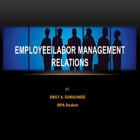 Employee labor management relations pp
