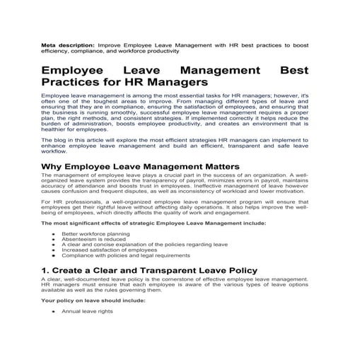 Employee Leave Management Best Practices for HR Managers.docx