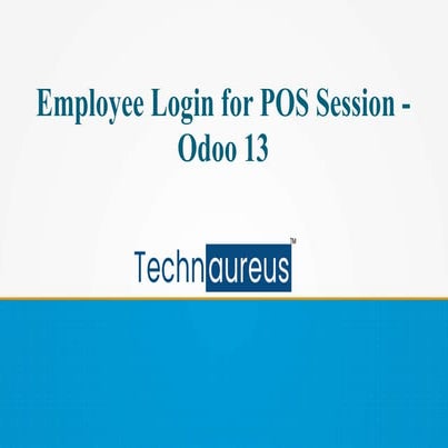 Employee Login for Odoo 13 POS Session