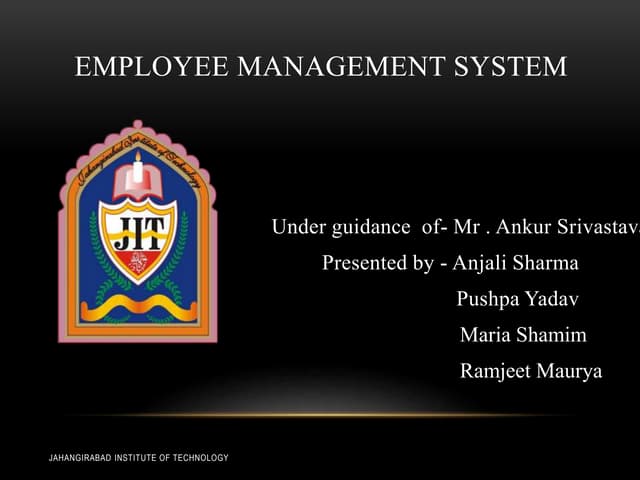 Employee management system