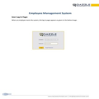Employee management system  dazzle ...