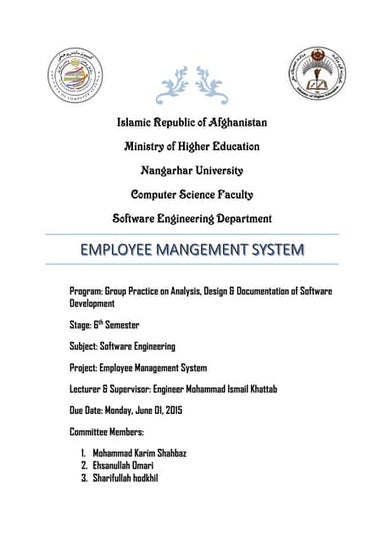 Employee Management System UML Diagrams Use Case Diagram, Activity Diagram, S...