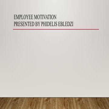 Employee Motivation and Teams in Business Organisation