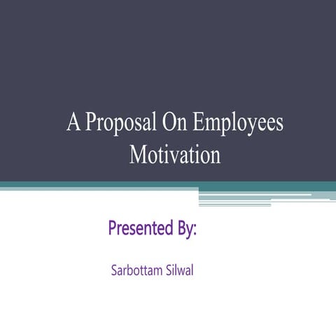 Employee motivation - Staff motivation 