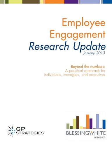 Employe Engagement Research Update by BlessingWhite
