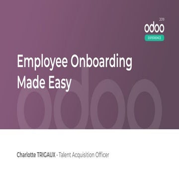 Employee Onboarding Made Easy | PPT