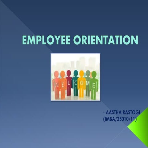 Employee orientation