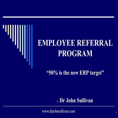 Employee referral program   fifty percent of hires