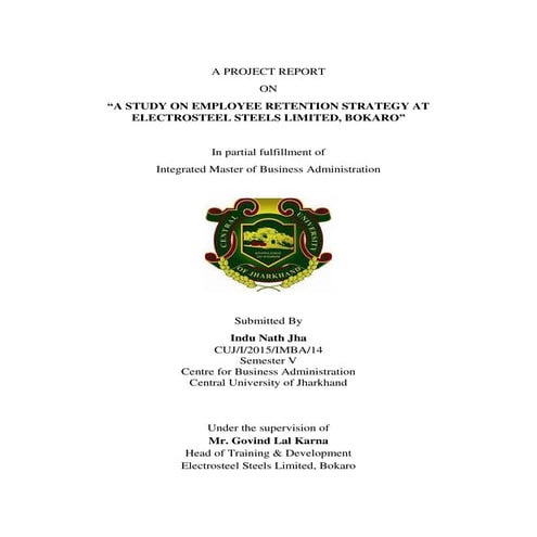 Employee Retention Strategy at ESL 