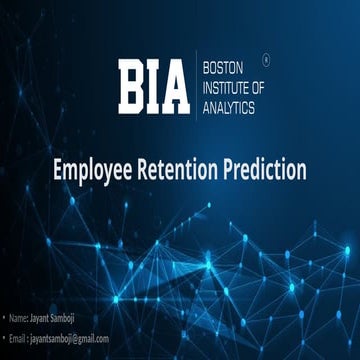 Predicting Employee Retention Using Data-Driven Insights