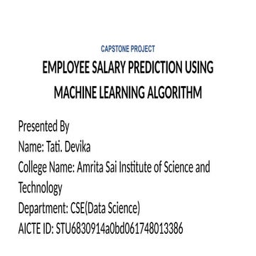 Employee Salary Presentation.l based on data science collection of data