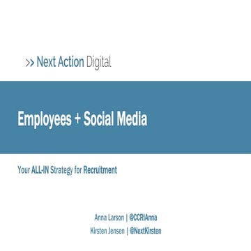 Employees + Social Media: Your All-In Strategy for Recruitment