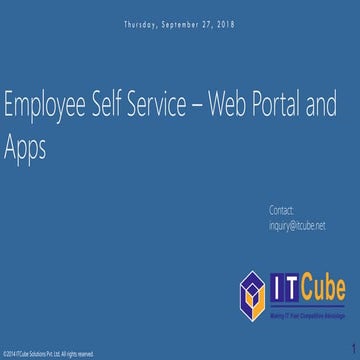 Employee self service(web portal and apps)