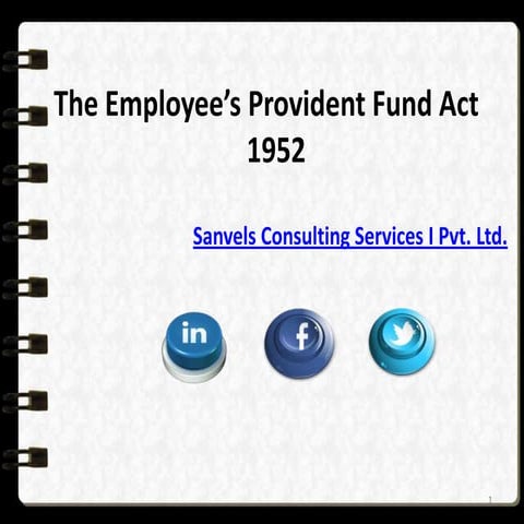 Employees provident fund act 1952