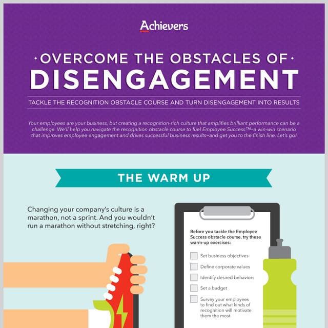Employee Success Obstacle Course Infographic