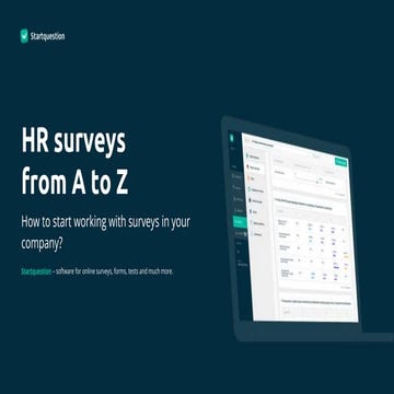 Online HR Surveys from A to Z