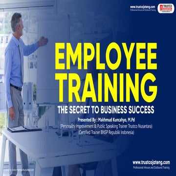 Employee training the secret to business success_Makhmud Kuncahyo