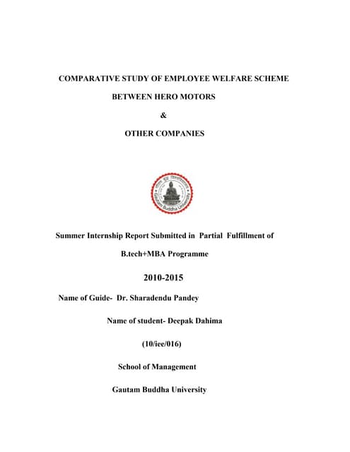 Employee welfare scheme hr   hero motors & other companies (1) (1)