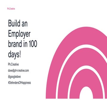 #FIRMday London, 6th November 2019 - Dave Hazlehurst: Employer brand in 100 days