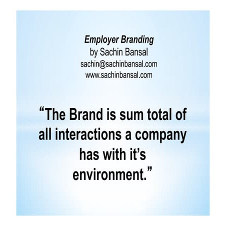 Employer Branding &amp; Internal Communications