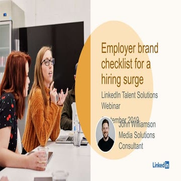 Employer Brand Checklist for a Hiring Surge
