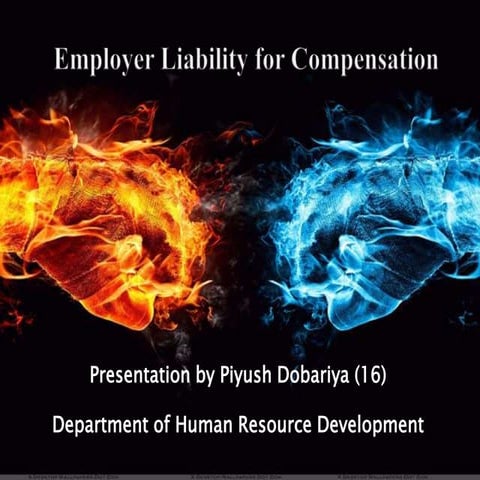 Employer liability for compensation