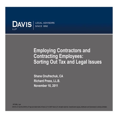 Employing Contractors and Contracting Employees
