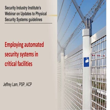 Employing automated security systems in critical facilities.pptx