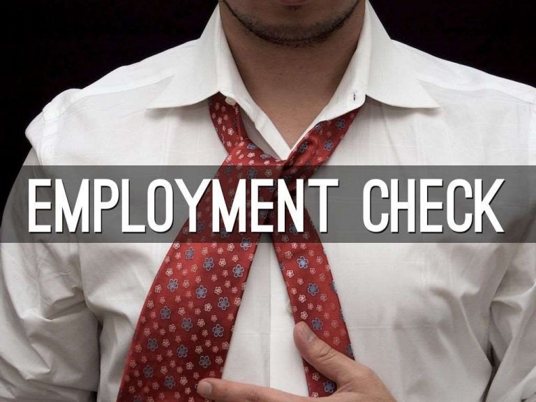 Employment check