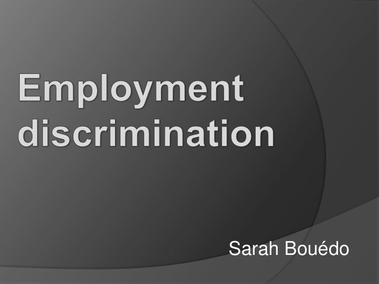 Employment Discrimination