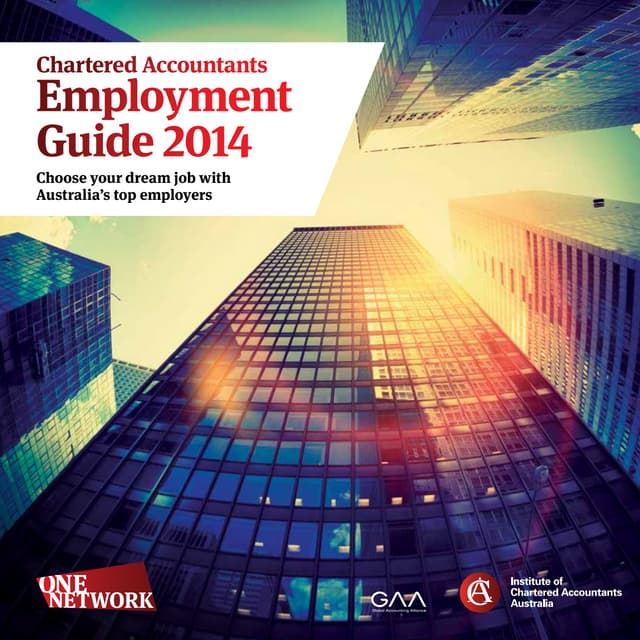 Chartered Accountants Employment Guide 2014