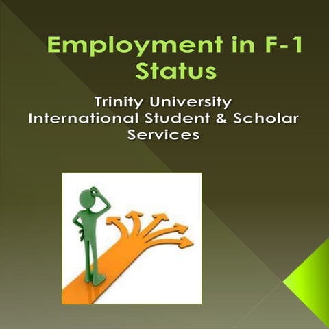 Employment in F-1 Status