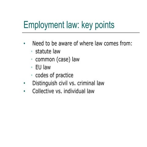 Employment law