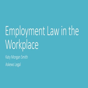 Employment law in the workplace
