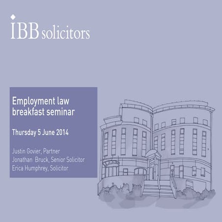Employment Law Seminar: Disputes, Settlements and Employment Law Updates 2014