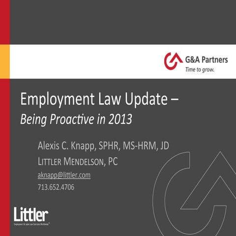 Employment Law Update 