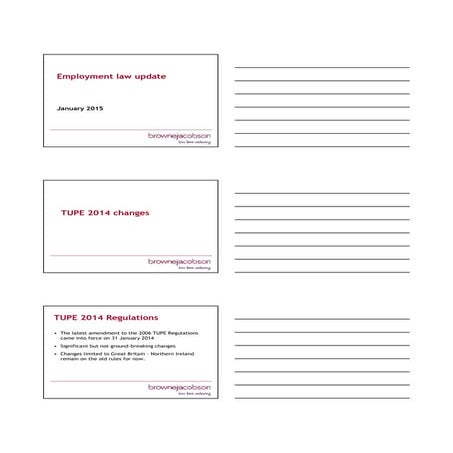 Employment law update, January 2015